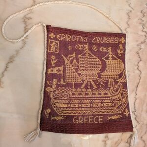 Greece Red and Gold Women's Bag